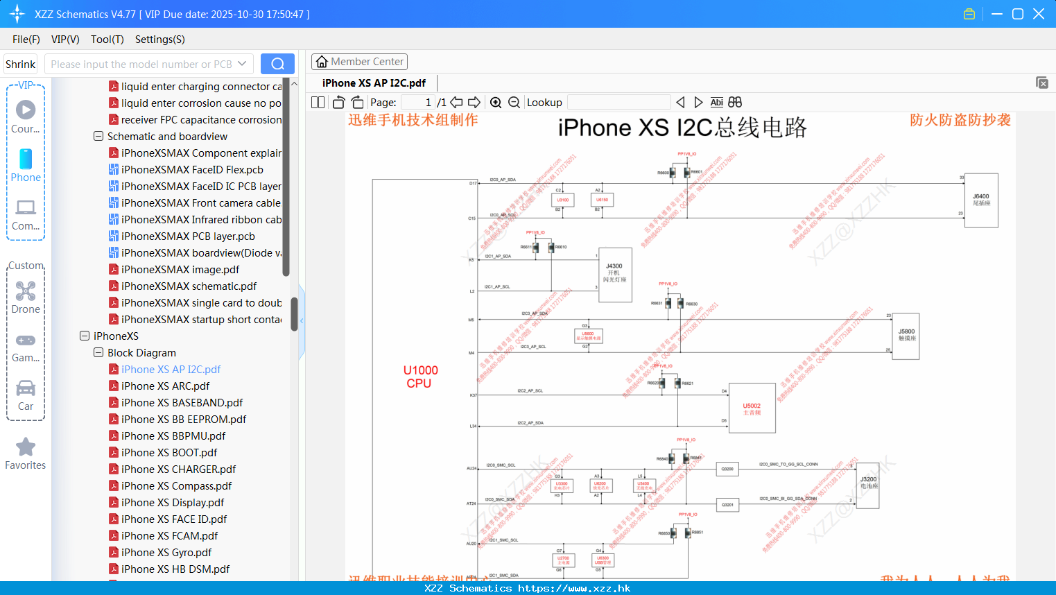 IPhone XS AP I2C